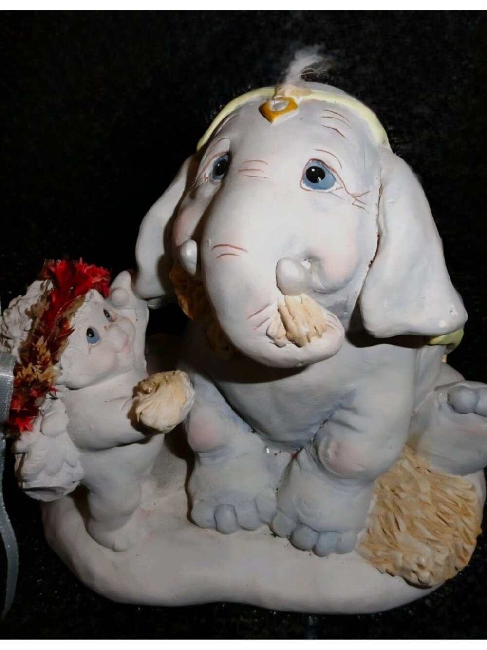 Dreamsicles "Under The Big Top" Elephant & Cherub Figurine By Kristin 1996 - Picture 2 of 8